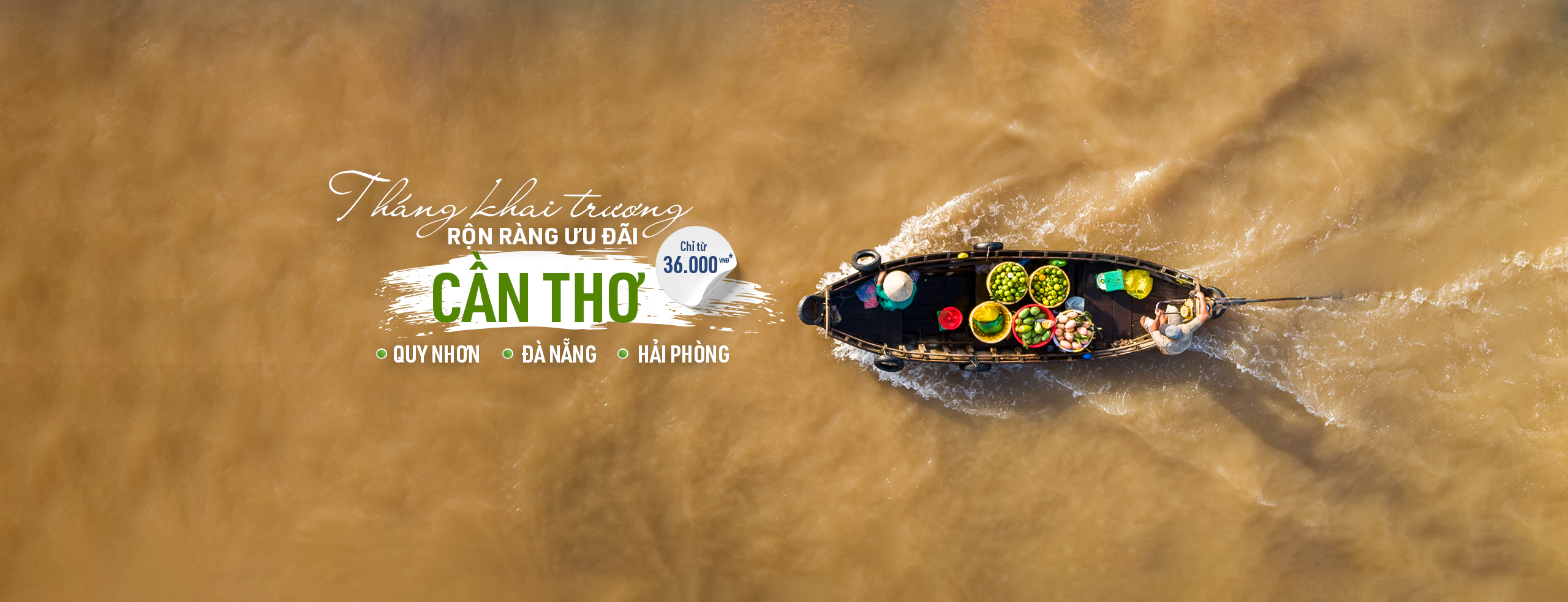 Khai trương 03 đường bay từ Cần Thơ tới Quy Nhơn, Đà Nẵng, Hải Phòng.